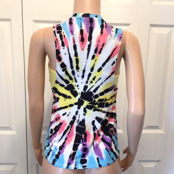 No Boundaries Juniors 2pc Tie Dye Muscle Tank & Bralette Top Size XS (1) - Picture 4 of 10